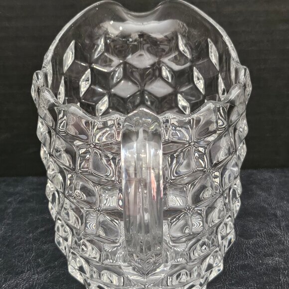 Cubist by Jeannette Glass Co . Large Clear 59 oz.Pitcher - Picture 3 of 6